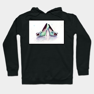 watercolor shoes Hoodie